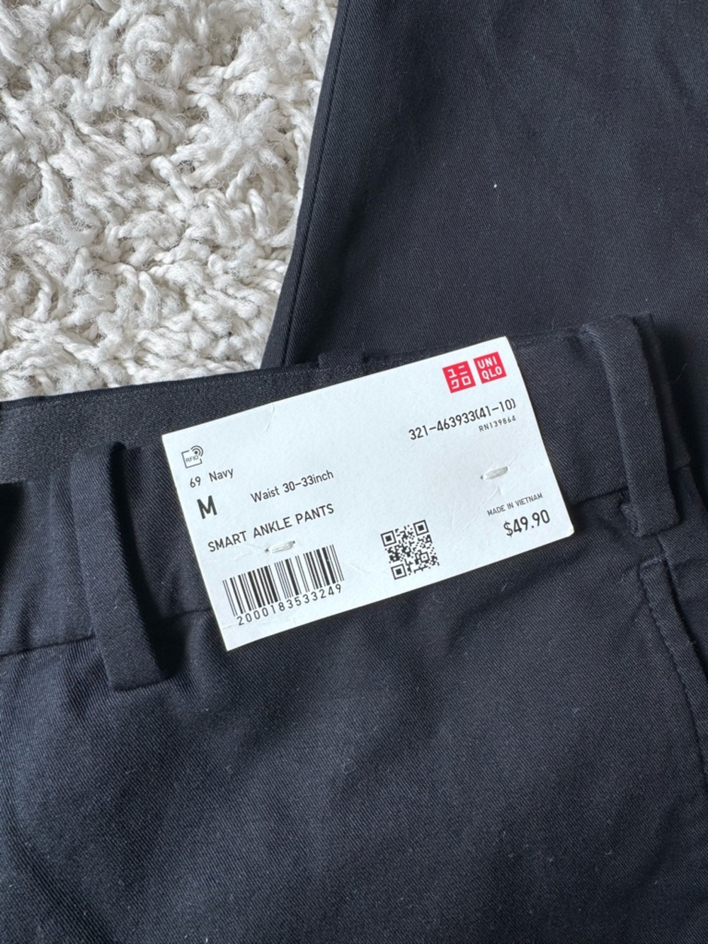 Uniqlo Navy Smart Ankle Pants - Men's M - Picture 5 of 7